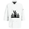 Eight Pearl Button Chef Coat with Thermometer Pocket Thumbnail