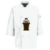 Eight Pearl Button Chef Coat with Thermometer Pocket Thumbnail