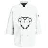 Eight Pearl Button Chef Coat with Thermometer Pocket Thumbnail