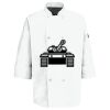 Eight Pearl Button Chef Coat with Thermometer Pocket Thumbnail