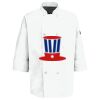 Eight Pearl Button Chef Coat with Thermometer Pocket Thumbnail